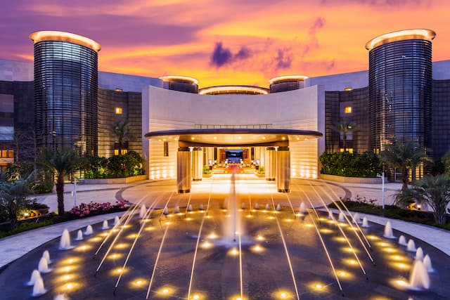 Hotel Exterior at Night