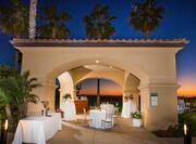 Hotel Gazebo and Event Space at Dusk 