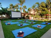 Movies on the Lawn in Hotel Garden 