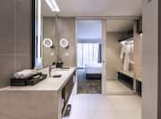 King deluxe suite bathroom vanity