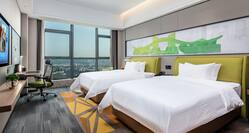 Guest Room with Two Twin Beds with city views
