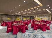 Hotel Grand Ballroom With Decorative Detail 