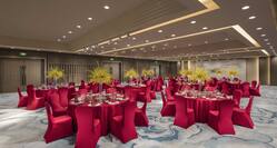 Hotel Grand Ballroom With Decorative Detail 