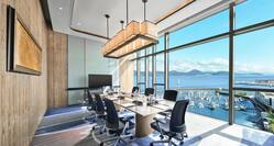 Meeting Room with boardroom table and sea view