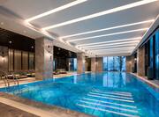 Indoor Pool and Loungers
