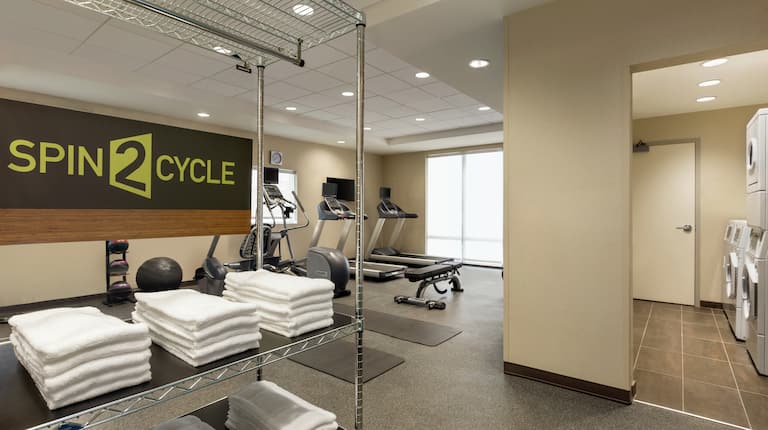 Fitness Center With Laundry Area