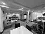 Lobby entrance with tables and chairs