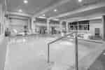 indoor pool at night