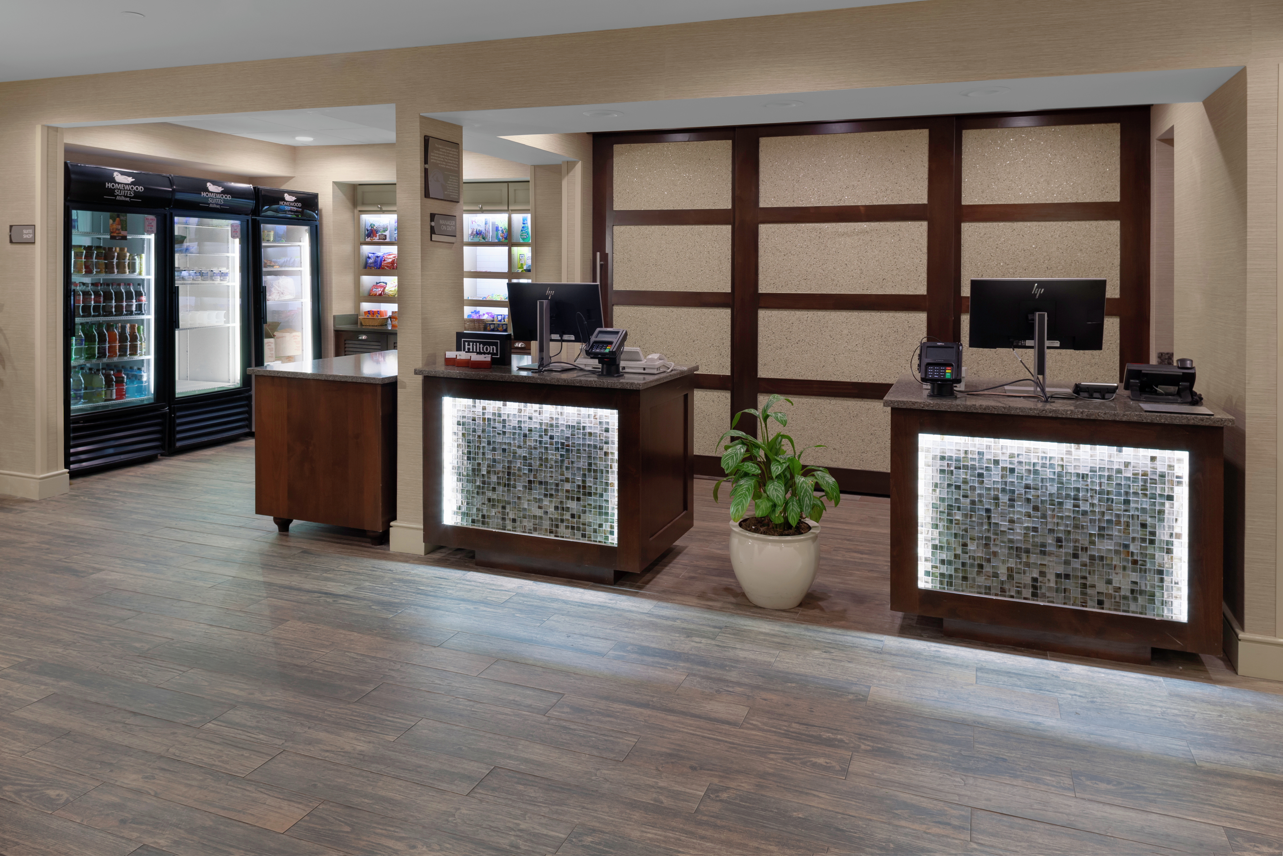 Front Desk Reception Area And Snack Shop