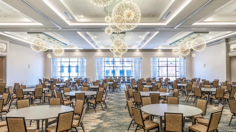 Ballroom With Round Tables