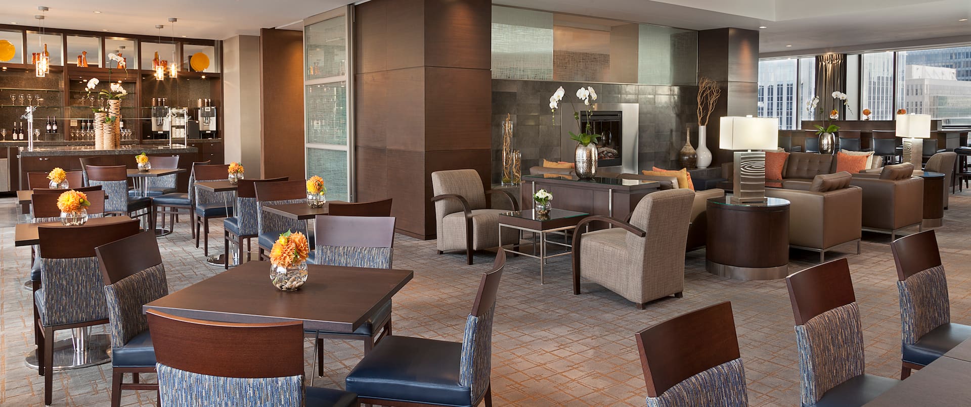 Executive Lounge With Food Station
