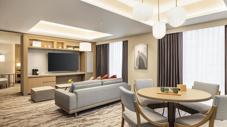 Suite Living and Dining Areas