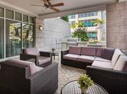 Outdoor Patio Lounge Area And Grill