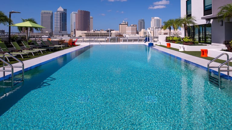 Outdoor Swimming Pool At Daytime
