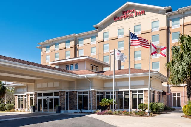 Daytime Hotel Exterior, Front Entrance