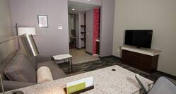 Accessible King Junior Suite with Lounge Area, Work Desk, and Room Technology