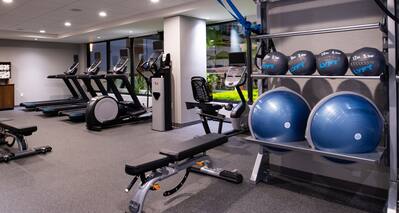 Fitness Center with Treadmills, Cross-Trainer and Weight Bench