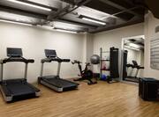 Treadmills and Other Modern Equipment in Fitness Center