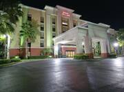 View of Hotel Exterior Entrance at Night