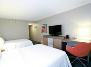 Accessible Guest Room with TV Desk and 2 Queen sized Beds 