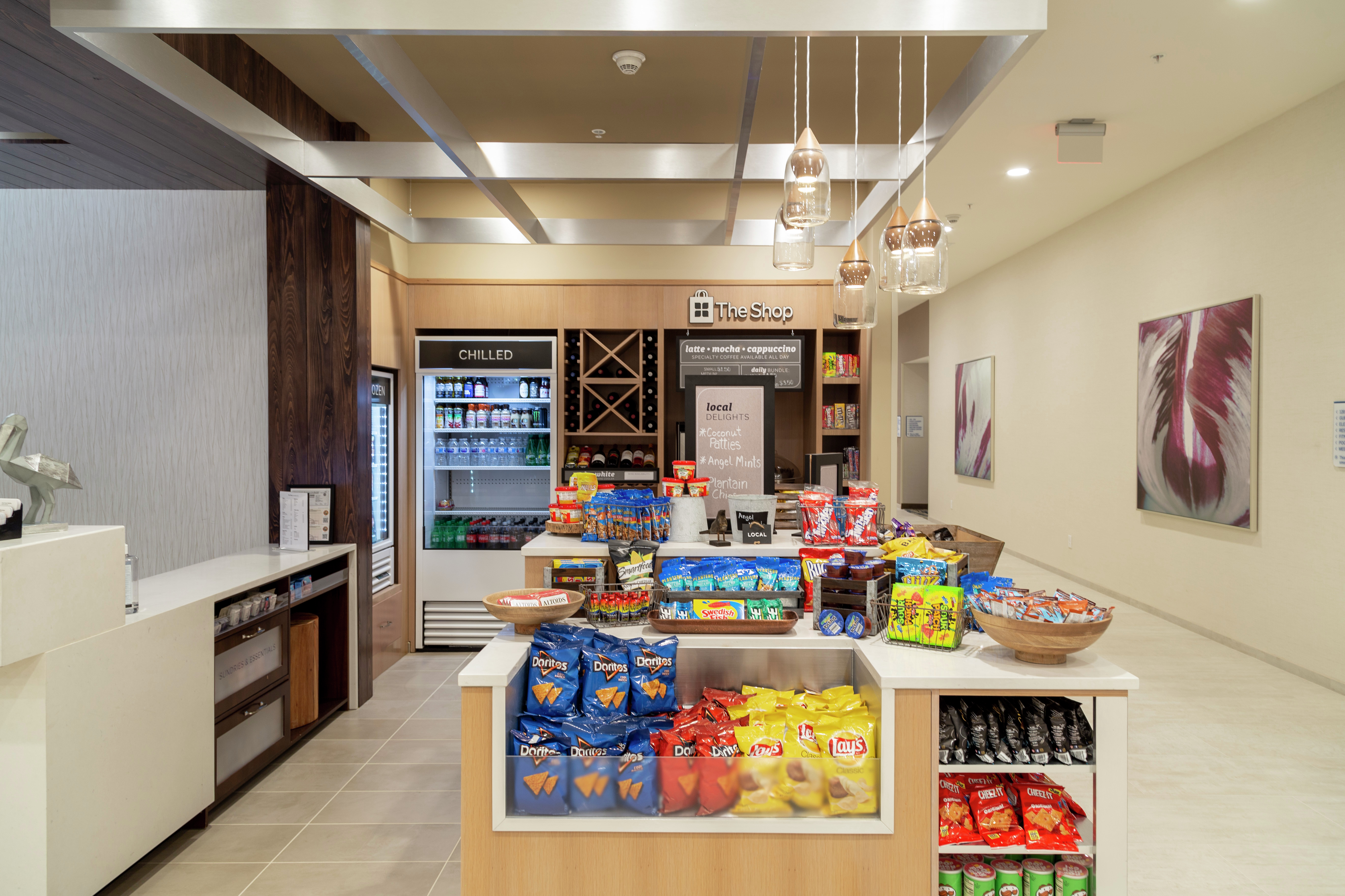 The Shop with Snacks and Beverages