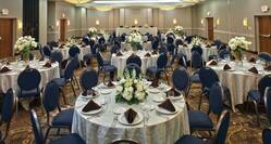 Ballroom Banquet Dining Tables Setup