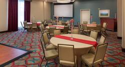 Meeting Room with Round Tables and Dance Floor