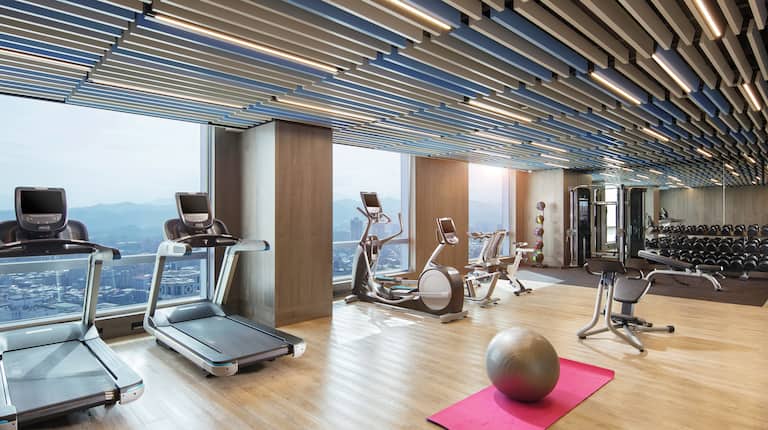 Rooftop Gym with City Views