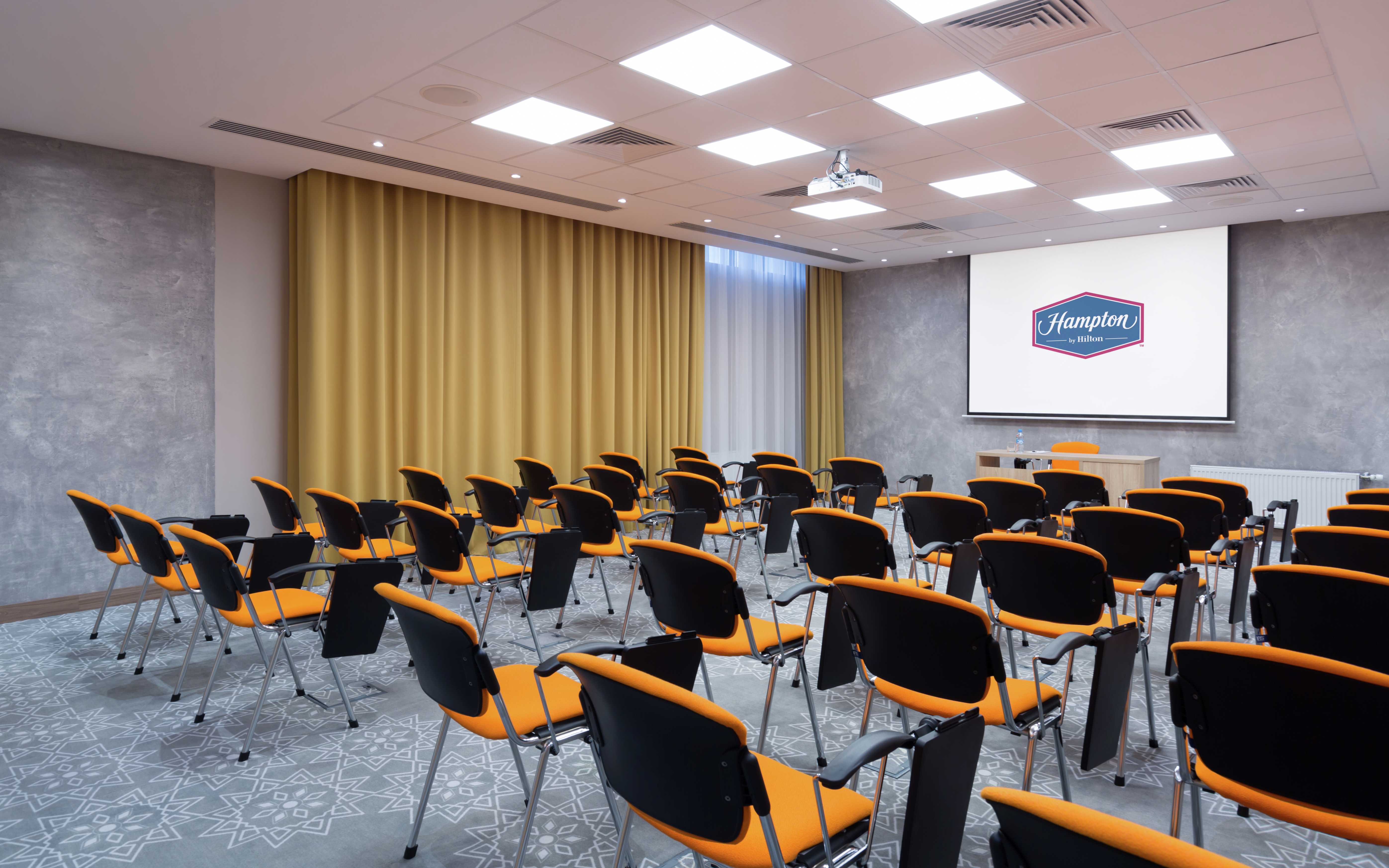 Meeting room with chairs