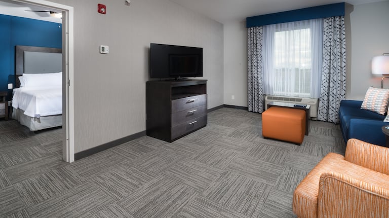 One King One Bedroom Suite Living Area