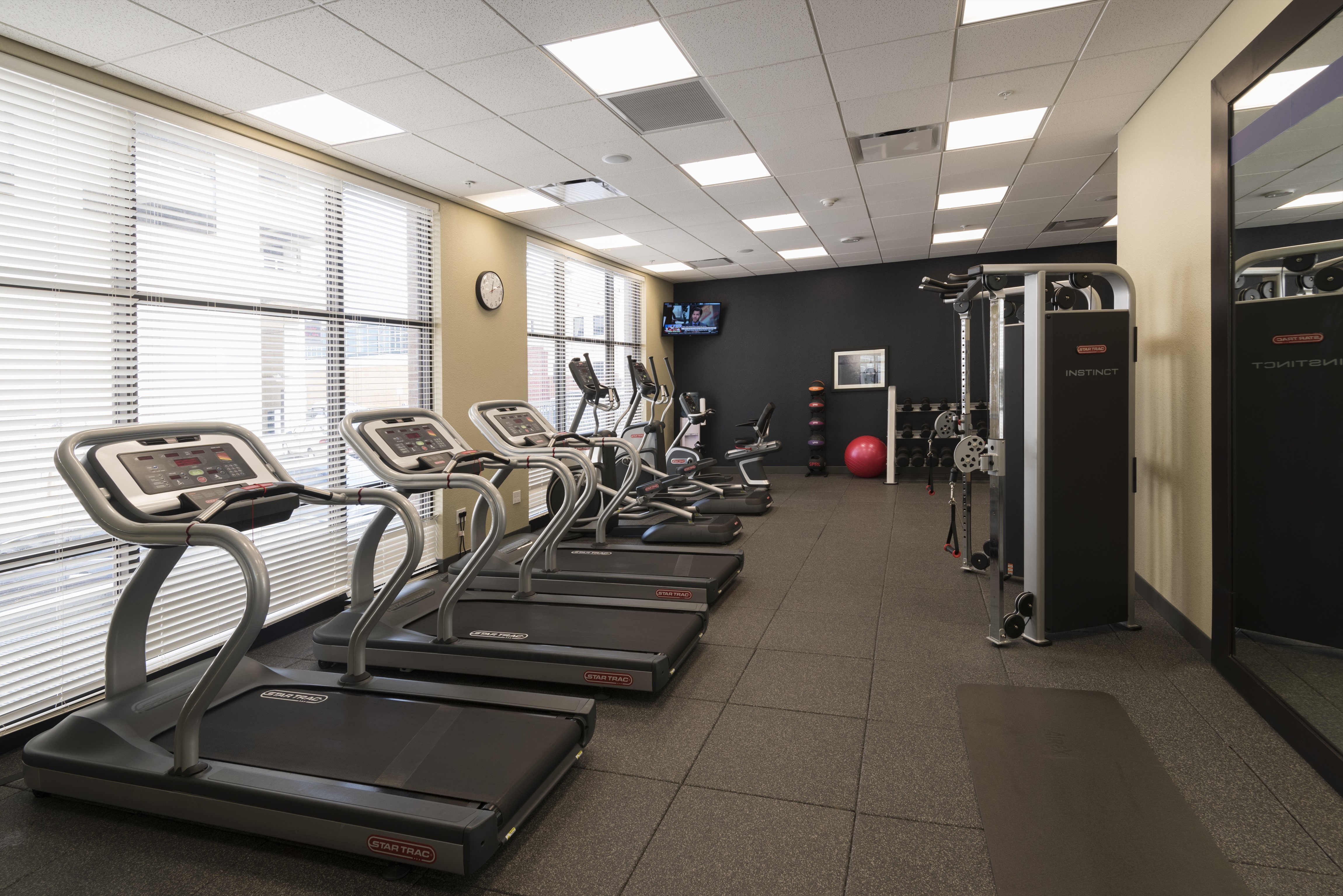 Fitness Center Treadmills, Cross-Trainers and Weight Machine