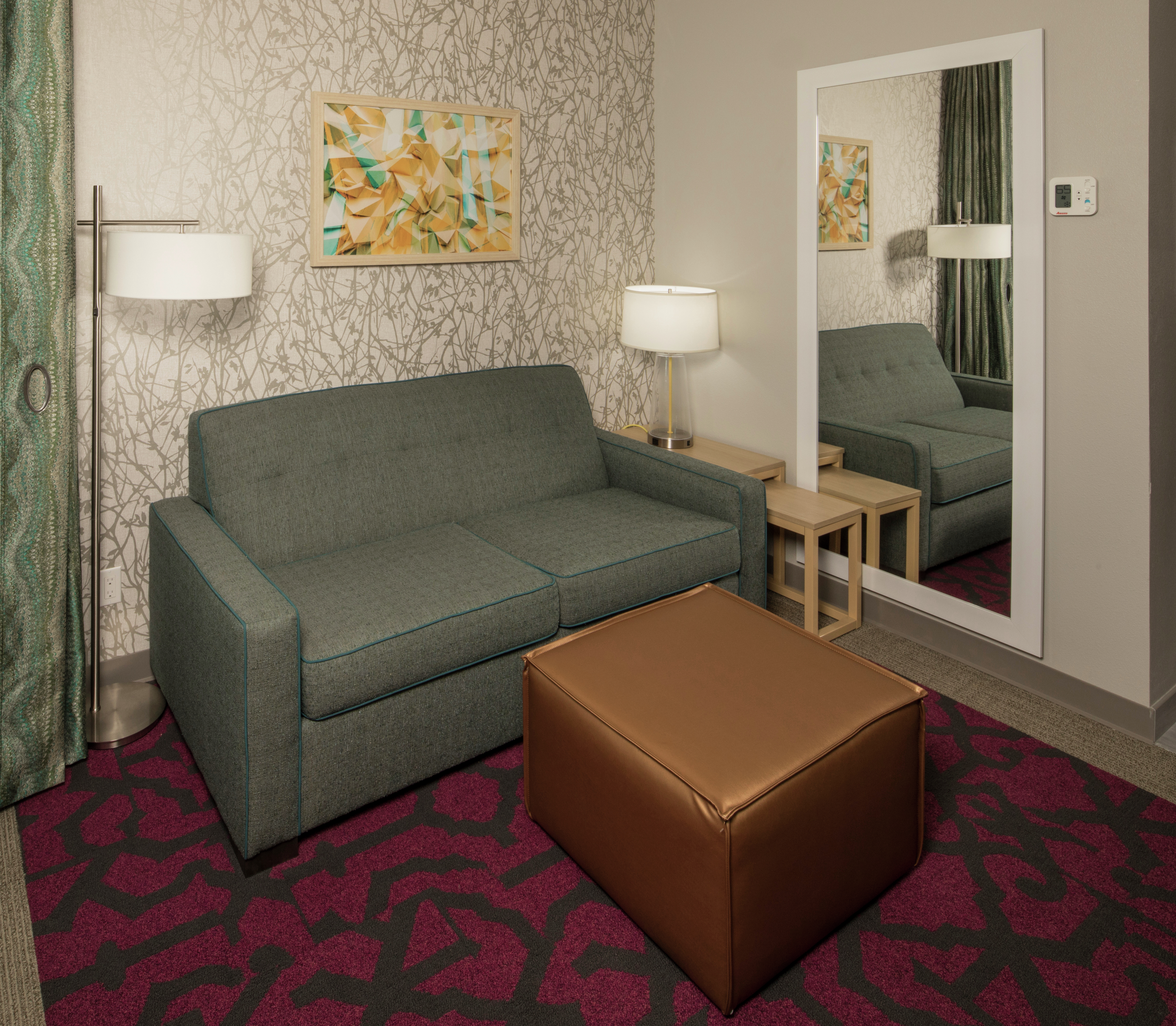 Guestroom Lounge Area with Sofa and Footrest