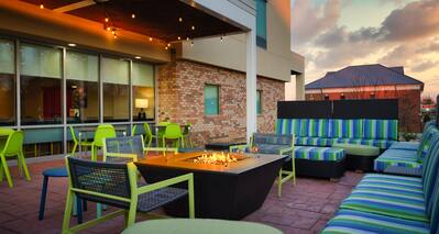 Outdoor Patio With Firepit