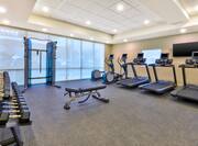 Cardio and weight equipment available