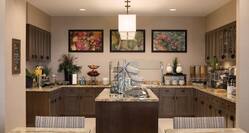  Dining Tables, Food Service, Plates, Utensils, and Condiments in Breakfast Area With Wall Art