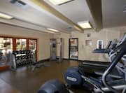 Fitness Center Weights Area  