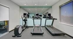 fitness center with exercise machines