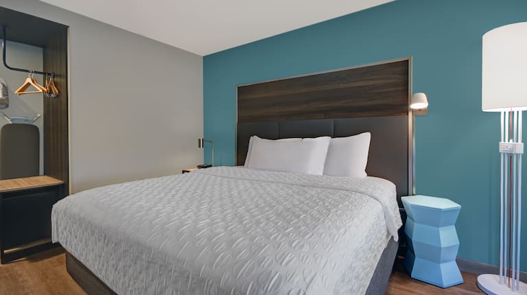 guest bedroom with bed