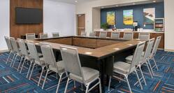 Hollow Square Setup Meeting Room with HDTV