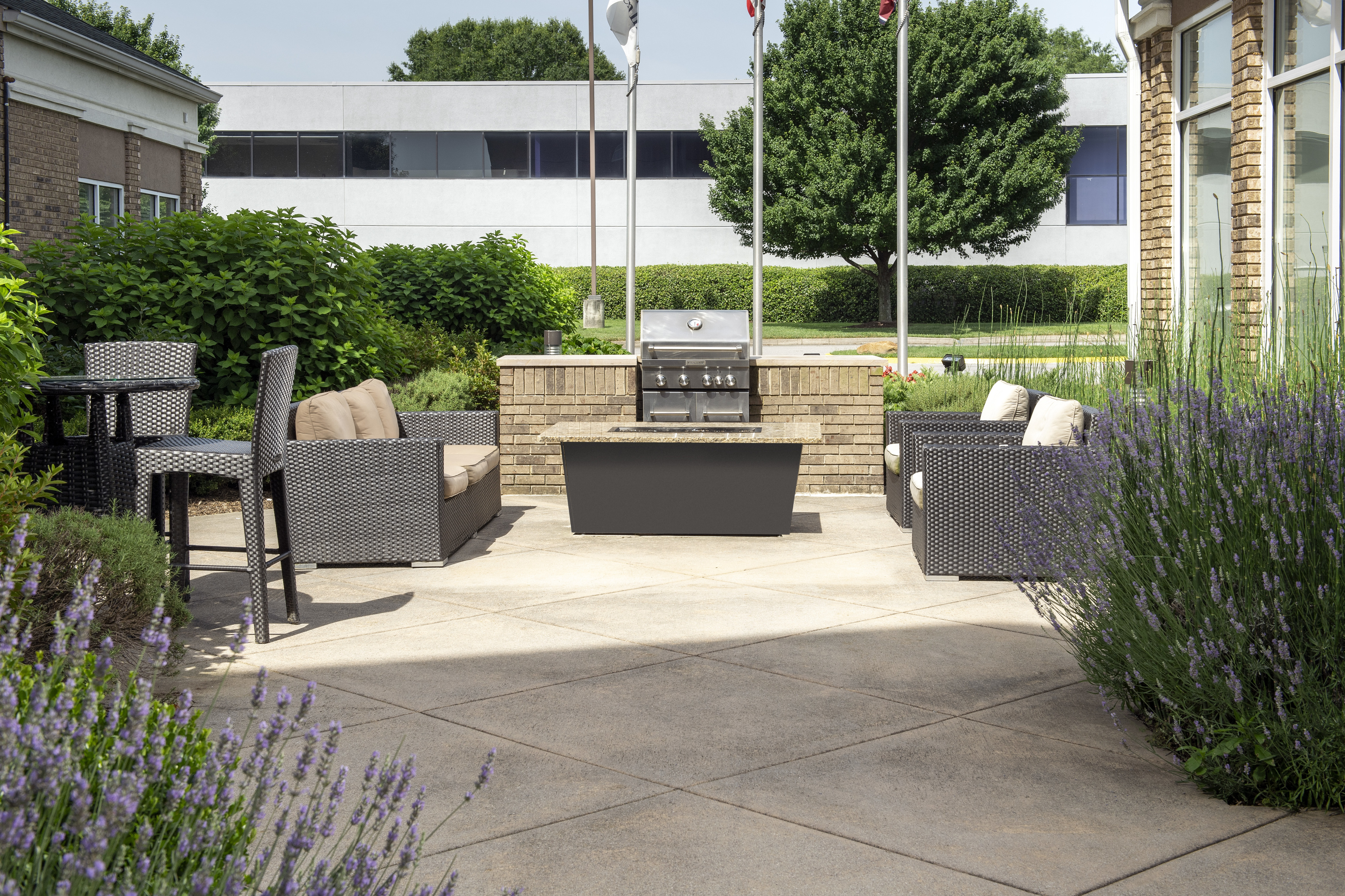 Outdoor Patio With BBQ Grill