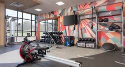Fitness Room with Weights and Other Equipment