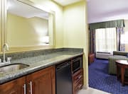 King Suite with Wet Bar and Living Room