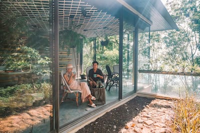 Paar im Botanikka Eco Cafe in Koh Samui