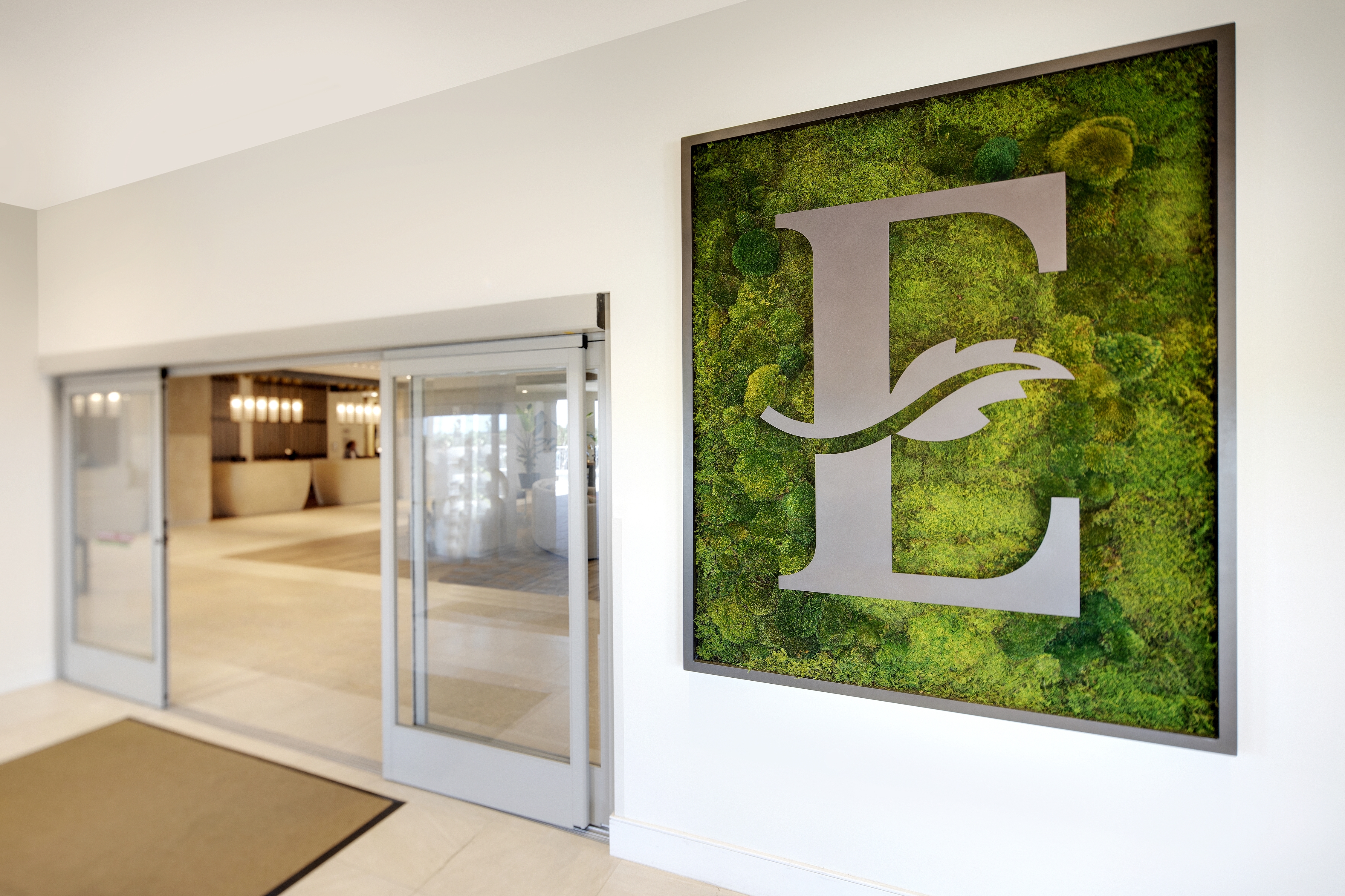 Living Wall and Lobby Entrance
