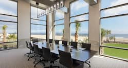Conference Table and Chairs in Surf Crest Boardroom with Ocean View