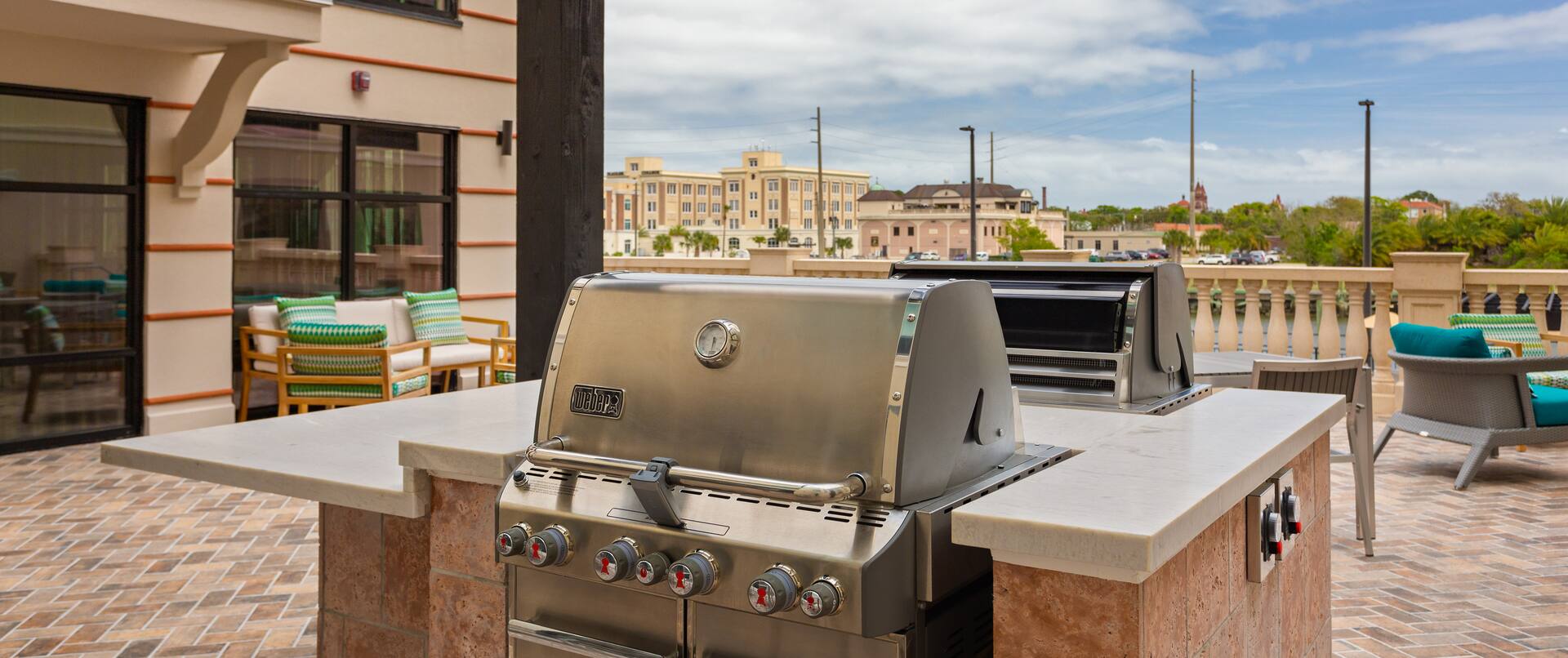 Gas grills available for your use
