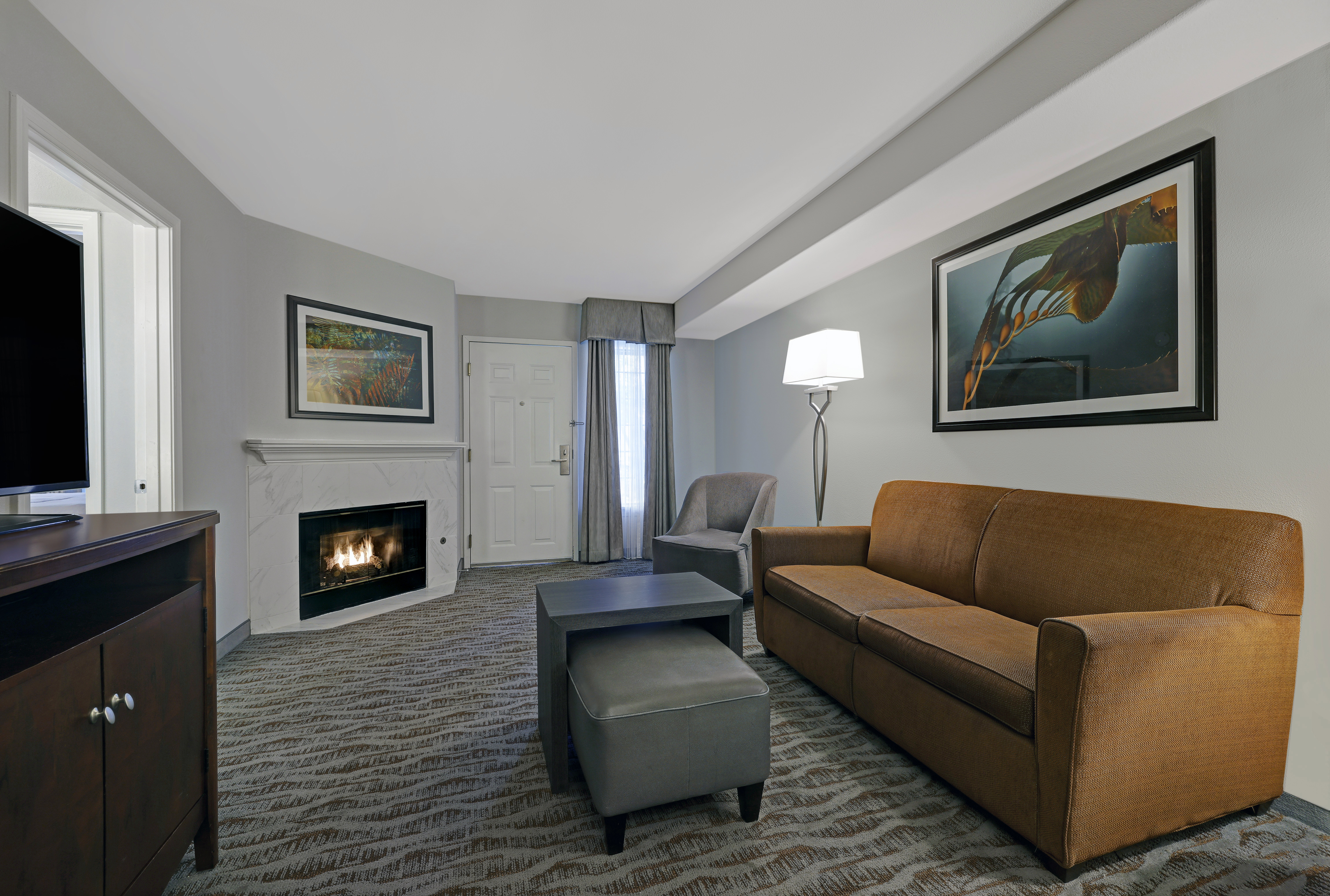 Suite With Lounge Area And Fireplace
