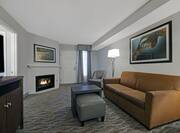 Suite With Lounge Area And Fireplace