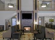 Lobby Lodge With Fireplace