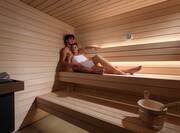 sauna with couple